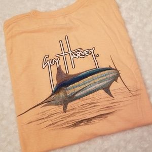 Peach colored Guy Harvey t-shirt!